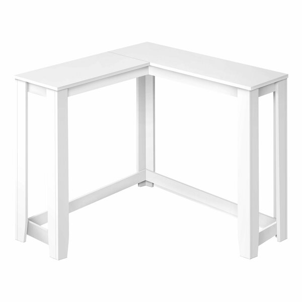 Monarch Specialties Accent Table, Console, Entryway, Narrow, Corner, Living Room, Bedroom, White Laminate, Contemporary I 3656
